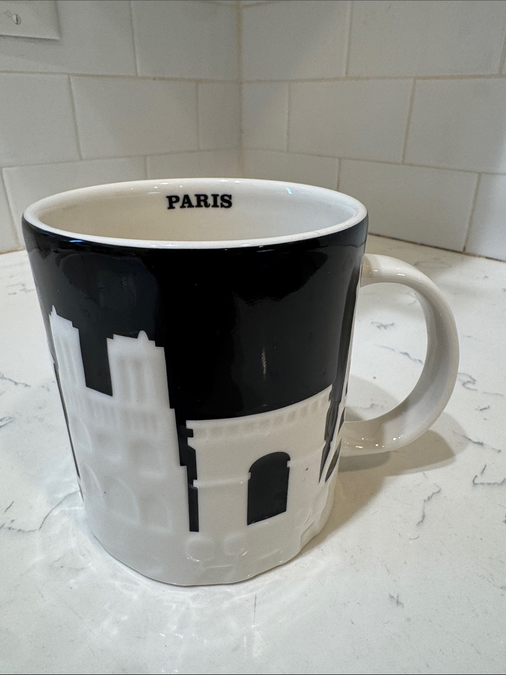 Starbucks Paris Skyline Mug - Black and White 16oz - Picture 3 of 12